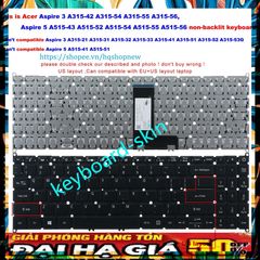 Bàn Phím Laptop Acer Aspire 5 A515-43/52/52G/54/54G/55/56 - Phụ Kiện Chất Lượng Cao Cho Laptop Acer