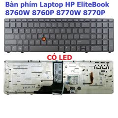 Bàn phím Laptop HP Elitebook 8760w 8760p 8770w 8770p - Phụ kiện chính hãng, chất lượng cao, gõ nhạy, độ bền cao