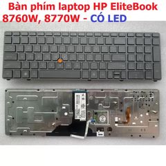 Bàn phím Laptop HP Elitebook 8760w 8760p 8770w 8770p - Phụ kiện chính hãng, chất lượng cao, gõ nhạy, độ bền cao