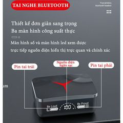 Tai Nghe Bluetooth 5.3 M90 Pro TWS - Thiết Kế Mới, Cảm Biến Vân Tay, Màn Hình LED, Chống Nước, Âm Thanh HIFI, Sạc Type-C