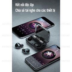 Tai Nghe Bluetooth Không Dây M10 TWS V5.1 - Âm Thanh HIFI Trung Thực, Bass Mạnh 3500mAh, Chống Nước IPX7, Cảm Ứng Thông Minh, Dock Sạc Tiện Lợi