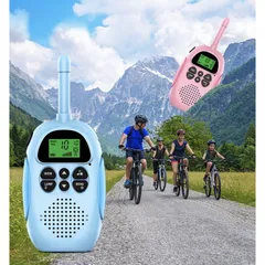 Bộ đàm trẻ em kết nối phạm vi 3km - Đàm thoại chất lượng cao, dễ sử dụng, hoàn hảo cho đi chơi và bảo vệ bé yêu.