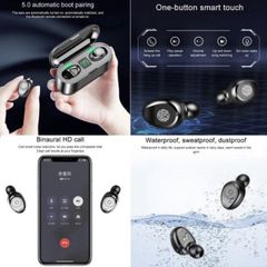 Tai nghe Bluetooth 5.0 AMOI F9 Quốc Tế - Không Dây, Chống Nước IPX5, Âm Thanh HIFI, Sạc Dự Phòng 2500mAh, Bảo Hành 6 Tháng