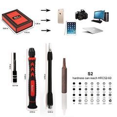 Bộ Dụng Cụ Sửa Chữa Tua Vít Đa Năng Kaisi 38 Trong 1 Chất Lượng Cao - Thép Hợp Kim, Hộp Đựng Tiện Lợi Cho Điện Tử và Máy Tính