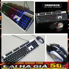 Bộ Bàn Phím Chuột Gaming EWEADN K006 (Đen) Giả Cơ LED 7 Màu Chống Nước - Phụ Kiện Chất Lượng Cho Game Thủ và Văn Phòng