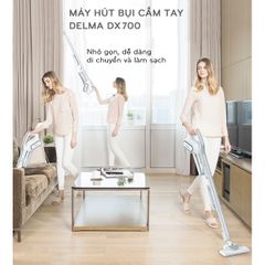 Máy Hút Bụi Cầm Tay Deerma DX700 - Công Nghệ Lốc Xoáy Pro Cyclone, Lực Hút Mạnh Mẽ, Thiết Kế Hiện Đại, Hàng Chính Hãng