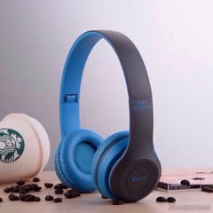 Tai Nghe Chụp Tai Bluetooth P47 - Kết Nối Không Dây, Hỗ Trợ Thẻ Nhớ, Âm Thanh Chất Lượng Cao, Nghe Đài FM, Phụ Kiện Giá Rẻ