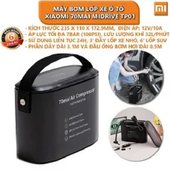 Bơm lốp ô tô tự động Xiaomi 70mai Midrive TP01 - Máy bơm lốp xe hơi 70mai Máy bơm lốp xe ô tô 70MAI Mi