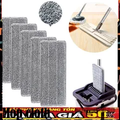 Giẻ Lau Nhà Thay Thế Đa Năng Bằng Vải Sợi Giặt Được - Phụ Kiện Tiện Dụng Cho Cây Lau Nhà, Chống Bám Bẩn, Dễ Vệ Sinh, Thích Hợp Với Mọi Loại Sàn