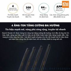 Bộ Kích Sóng Wifi Chính Hãng Xiaomi 4C - Tăng Cường Tín Hiệu 300Mbps Cho Nhà Chung Cư, Nhiều Tầng, Không Cần Dây Kết Nối