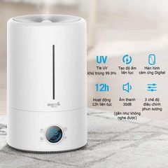 Máy Tạo Độ Ẩm Phun Sương Khử Trùng UV Deerma F628s 5L - Thiết Bị Thông Minh Dùng Tinh Dầu, Bảo Vệ Sức Khỏe Gia Đình
