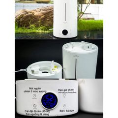 Máy Tạo Độ Ẩm Phun Sương Khử Trùng UV Deerma F628s 5L - Thiết Bị Thông Minh Dùng Tinh Dầu, Bảo Vệ Sức Khỏe Gia Đình