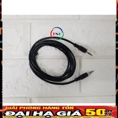 Dây Loa AV 2 Đầu Jack 3.5mm Sang RCA 1.5m - Phụ Kiện Kết Nối Âm Thanh Giá Rẻ, Tương Thích Với Laptop, Điện Thoại, Amply