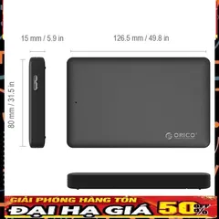 Hộp Đựng Ổ Cứng 2.5 inch ORICO 2577U3 HDD BOX SATA 3 USB 3.0 Chính Hãng - Tương Thích SSD & HDD, Bảo Hành 12 Tháng