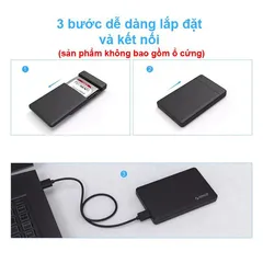Hộp Đựng Ổ Cứng 2.5 inch ORICO 2577U3 HDD BOX SATA 3 USB 3.0 Chính Hãng - Tương Thích SSD & HDD, Bảo Hành 12 Tháng