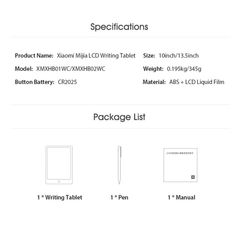 PHỤ KIỆN GIÁ RẺ ✅ Bảng Vẽ Điện Tử Mijia Lcd 10 Inch 13.5 Inch - 20 inch đơn sắc và nhiều màu