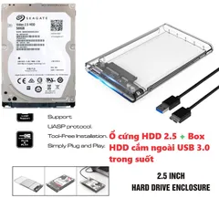 Ổ Cứng HDD 320GB 500GB 1TB SATA 2.5inch - Phụ Kiện Laptop & PC, Box Ngoài, Bảo Hành 1 Đổi 1, Giá Rẻ