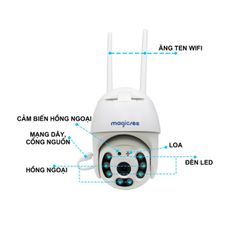 Camera Giám Sát Ngoài Trời Không Dây Wifi Magicsee ZS310 - Độ Phân Giải 2K, Công Nghệ AI, Tặng Kèm Thẻ Nhớ 32GB/64GB