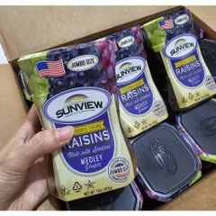 Nho Khô Sunview Mix 3 Màu - Hạt Vị Thập Cẩm Đậm Đà, Ngon Miệng, Gói 425g - Snack Lành Mạnh Cho Sức Khỏe