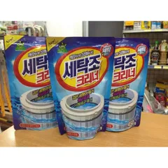 Bột Tẩy Vệ Sinh Lồng Máy Giặt Hàn Quốc 450g - Sạch Sẽ Diệt Khuẩn, Loại Bỏ Cặn Bẩn, Duy Trì Độ Bóng Cho Quần Áo