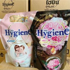 Combo Nước Xả Hygiene Thái Lan - Hương Thơm Tự Nhiên Giữ Lâu Trên Quần Áo, Chăm Sóc Vải Toàn Diện, Dung Tích 1.300ml & 1.150ml