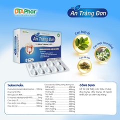Viên Uống An Tràng Đơn Hỗ Trợ Giảm Đau Bụng, Đầy Bụng, Tiêu Chảy - Hộp 30 Viên Thực Phẩm Chức Năng Hỗ Trợ Tiêu Hóa