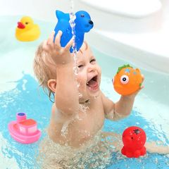 Thú Nhựa Bóp Kêu Bíp Bíp - Đồ Chơi Tắm An Toàn Cho Bé - Nhiều Mẫu Dễ Thương, Kích Thích Giác Quan
