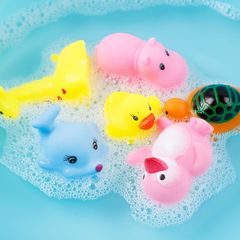 Thú Nhựa Bóp Kêu Bíp Bíp - Đồ Chơi Tắm An Toàn Cho Bé - Nhiều Mẫu Dễ Thương, Kích Thích Giác Quan