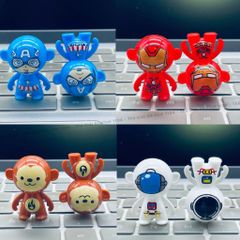 Đồ Chơi Lật Đật Mini Iron Man, Spider Man, Captain, Phi Hành Gia, Khỉ - Đồ Chơi Giải Trí An Toàn Giá Rẻ Cho Bé