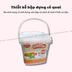 Hộp Đất Nặn Mini Thế Giới Đồ Chơi - Kèm Khuông Tạo Hình Đa Chủ Đề & Đất Sét Tự Khô Cho Trẻ 3 Tuổi Trở Lên