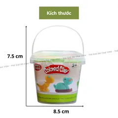 Hộp Đất Nặn Mini Thế Giới Đồ Chơi - Kèm Khuông Tạo Hình Đa Chủ Đề & Đất Sét Tự Khô Cho Trẻ 3 Tuổi Trở Lên