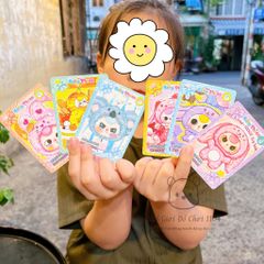 Bộ Thẻ Bài Baby Three - 8 Lá Thẻ Sưu Tầm Đối Kháng Dễ Thương Cho Bé - Game Thẻ Bài Giúp Phát Triển Tư Duy