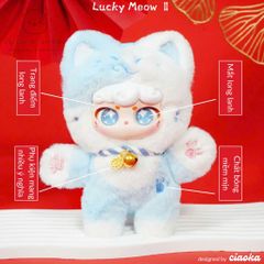 Blindbox Lucky Meow II Ciaoka Chính Hãng - Bộ Sưu Tập Mèo Thần Tài - Hộp Mù Ngẫu Nhiên