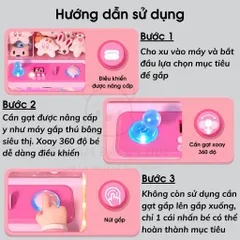 Máy Gắp Thú Mini CUTE BEAR - Đồ Chơi Gắp Thú Bông Cỡ Lớn, Thiết Kế Đáng Yêu, Dành Cho Mọi Lứa Tuổi, Quà Tặng Tuyệt Vời