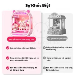 Máy Gắp Thú Mini CUTE BEAR - Đồ Chơi Gắp Thú Bông Cỡ Lớn, Thiết Kế Đáng Yêu, Dành Cho Mọi Lứa Tuổi, Quà Tặng Tuyệt Vời