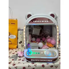 Máy Gắp Thú Mini CUTE BEAR - Đồ Chơi Gắp Thú Bông Cỡ Lớn, Thiết Kế Đáng Yêu, Dành Cho Mọi Lứa Tuổi, Quà Tặng Tuyệt Vời