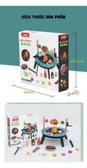 Bộ Bếp Nướng Gỗ Cao Cấp UMU 45 Pcs – Đồ Chơi Mô Phỏng Ẩm Thực Giúp Bé Học, Chơi, Sáng Tạo Mỗi Ngày