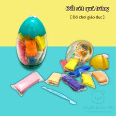 Đất Sét Nhiều Màu Hình Vỏ Trứng - Bộ Đồ Chơi Sáng Tạo An Toàn Cho Bé 13 Túi Màu Rực Rỡ Phát Triển Kỹ Năng và Tư Duy