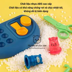 Bộ Đất Sét Băng Chuyền Tạo Kiểu Tóc & Trò Chơi Chiến Đấu Có Nhạc - 8 Hủ Đất Nặn & Khuôn Tạo Hình An Toàn Cho Trẻ Em 3 Tuổi+