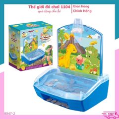 Máy Đẩy Xu Mini Cho Bé - Trò Chơi Giải Trí Siêu Thị Kèm 155 Xu, Đồ Chơi Phát Triển Trí Tuệ, Khủng Long Dễ Thương