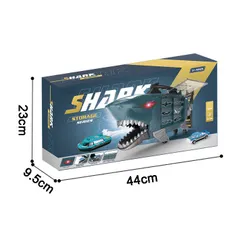 Xe ô tô đồ chơi Cá Mập YISU TOYS - Chứa 8 loại cá, 2 xe - Hiệu ứng âm thanh, nhạc - thegioidochoi1104