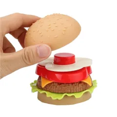 Đồ Chơi Nhà Bếp Cho Bé - Khay Hamburger Nhiều Chi Tiết Mô Phỏng Thức Ăn Nhanh, An Toàn, Thú Vị Cho Bé Gái Từ 3 Tuổi