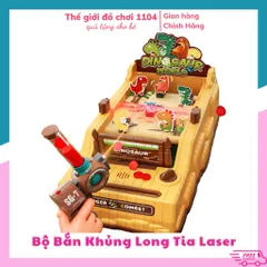 Đồ chơi bắn khủng long bằng tia Laser dùng pin sạc, Đồ chơi giải trí cho bé