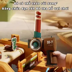 Đồ chơi bắn khủng long bằng tia Laser dùng pin sạc, Đồ chơi giải trí cho bé