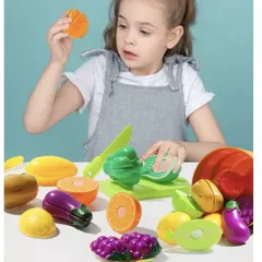 Đồ chơi cắt trái cây, rau củ quả Set 43 món, Nhựa ABS cực an toàn - Rèn luyện đôi tay cho bé - thegioidochoi1104