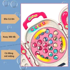 Đồ chơi câu cá kiểu dáng Vali cao cấp 24 con chạy pin phát nhạc và đèn