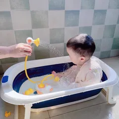 Đồ chơi nhà tắm vịt phun nước 9 món 4 chức năng phát triển não bộ