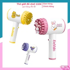 Đồ chơi thổi bong bóng xà phòng cho bé, máy bong bóng 36 nòng siêu mạnh, thế giới đồ chơi 1104