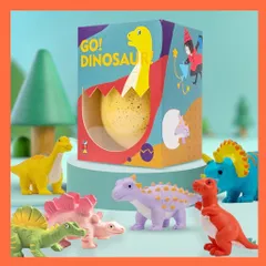 Trứng khủng long thần kỳ ngâm nước tự nở Go Dinosaur - Cỡ lớn - Kích thích sự tò mò cho trẻ - thegioidochoi1104