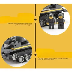 Đồ chơi lắp ráp Lego xe tăng cho bé 360 mảnh ghép, thế giới đồ chơi 1104